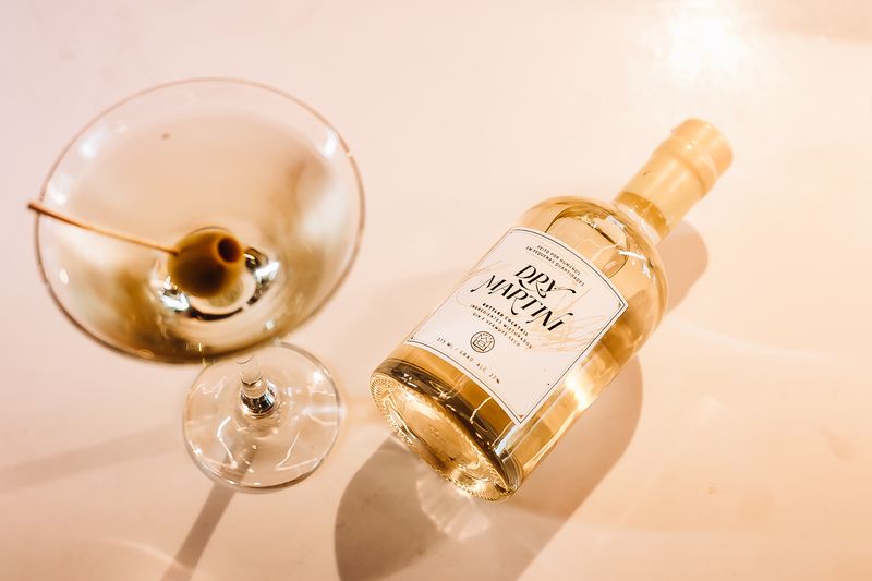 Dry Martini servido